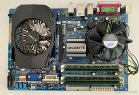 Gigabyte P43/ Intel Quad 4x2.5Ghz/ 8GB DDR3/ GT 630 2GB/ W10