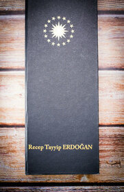 RARITA - luxusní kravata v dárkové kazetě, prezident ERDOGAN