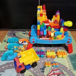 Mega bloks stoleček + náklaďák