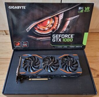 Prodám grafickou kartu GIGABYTE GTX 1080 WINDFORCE OC 8G