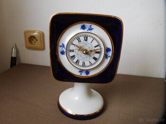 PORCELÁNOVÉ STOLNÍ HODINY - DUX - DESIGNED BY J. MAREK - BRU