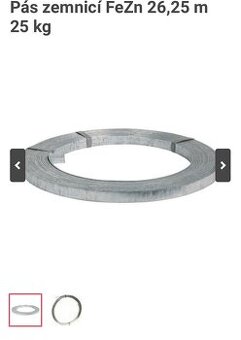 Pás zemnicí FeZn 26,25 m 25 kg - 1
