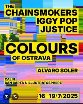 1x čtyřdenní vstupenka Colours of Ostrava 2025