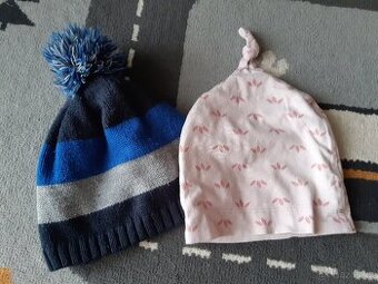 Cepice 104/116 + cepice 3-6M