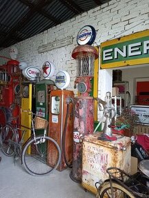 Starý benzínový stojan Esso, 1932, původní, rare