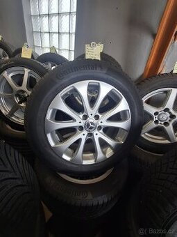 Alu kola Mercedes, 225/55 R17, zimní pneu