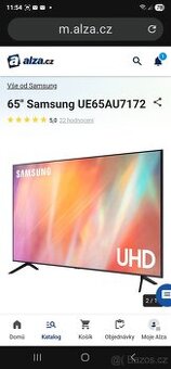 TV Smart Samsung UE65AU7172 +Soundbar Samsung HW-TV550 P