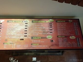 Světelná reklama kebab