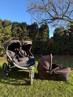 Thule Urban Glide 2 Double + hluboká korba + příslušenství
