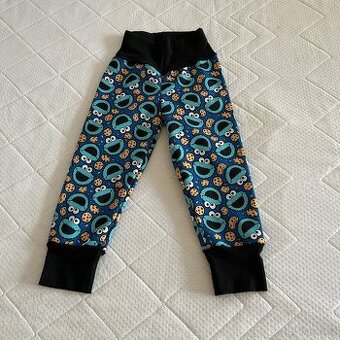 Nové-handmade zimní soft kalhoty-92 (d.66cm) - 1