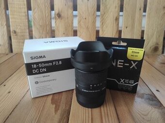 Sigma 18-50 mm f/2,8 DC DN pro Sony E + UV filtr