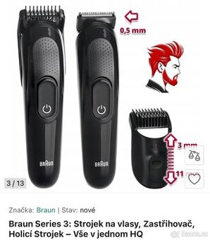 Holicí strojek Braun