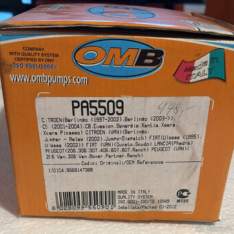 OMB Vodní čerpadlo BGT PA5509