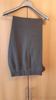 Pánské společenské kalhoty šedé