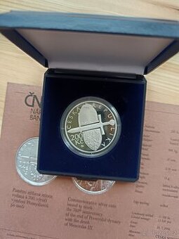 200kč ČNB Proof provedení 2006 vymření Přemyslovců po meči
