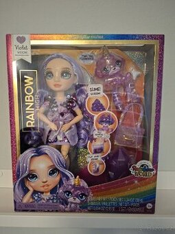 Rainbow High Fashion panenka se zvířátkem - Violet Willow