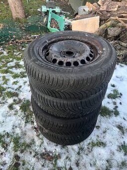 Plechová kola 5x100, zimní pneu