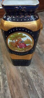 Váza porcelánová kobalt