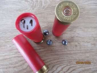 Brokový náboj 16/65 brok 9,14 mm plněný černým prachem kat"