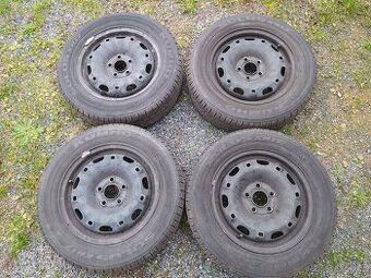 4x použitá letní kola (pneu + disky) Kumho Solus KH 17 165/7