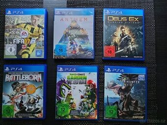 Prodám Hry na PS4