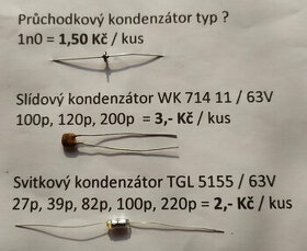 Kondenzátory - 1