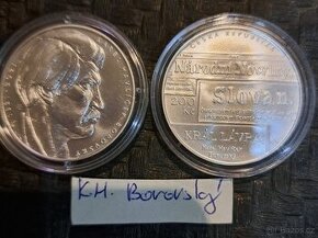 Stříbrná mince 200 Kč 2021 Karel Havlíček Borovský proof