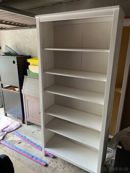 Knihovna IKEA Hemnes - bíl. mořidlo