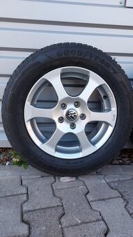 Alu kola 5x112 r16 zimní pneu vw passat b8 alltrack