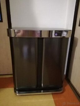 Pedálový odpadkový koš Simplehuman na tříděný odpad – 58l