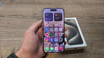 Apple iPhone 15 Pro 128Gb Přírodní Titan, hezký stav