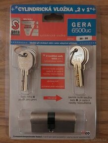 Bezpečnostní cylindrická vložka GERA "2v1"