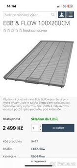 Ebb Flow naplavové vany/stoly