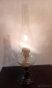 Petrolejka, stará petrolejová lampa, výr. Gebrüder Brünner