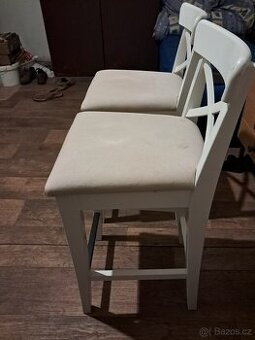 Ikea barová židle stolička s opěrkou