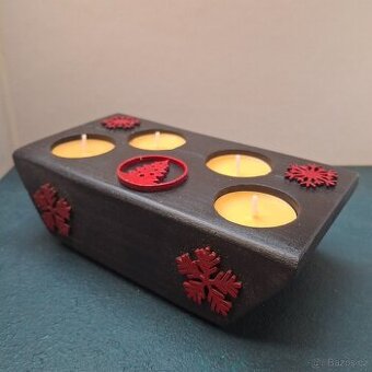 Vánoční adventní  svícen (nový,druhá jakost)