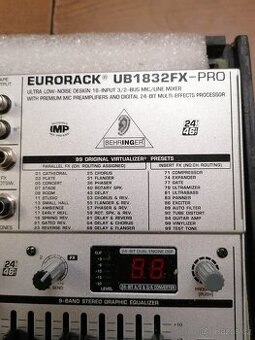 Prodám Behringer Eurorack UB 1832 FX-Pro
