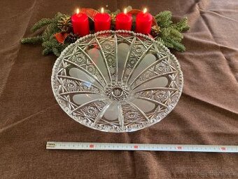 Ručně broušená křišťálová mísa