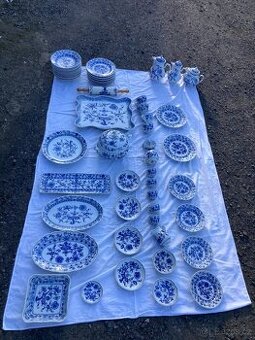 Originální cibulák - Český porcelán Dubí - velká sada