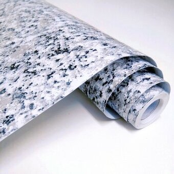 Tapeta vzor Žulová textura v bílo-šedém provedení