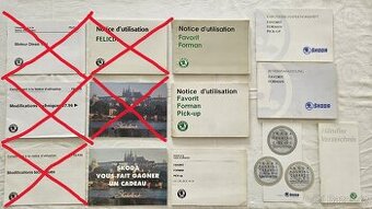 Škoda prospekty, návody k obsluze, ceníky, atd. ze zahraničí