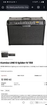 SLEVA - Kytarové modelingové Kombo LINE 6 Spider IV 150