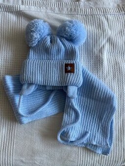 Zimní čepice s šálou Baby Nellys pro miminko