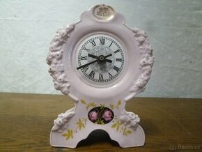 Růžový porcelán hodiny - 1