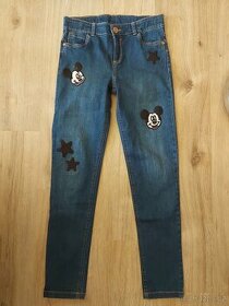 Mickey mouse džíny 158,tričko,tylová sukně