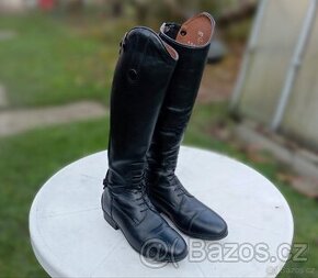 Jezdecké vysoké boty EQUITHEME PRIMERA LISSE, vel. 37S