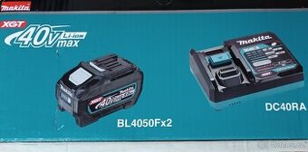 Makita 2x BL4050F 40V-5,0Ah rychlonabíječka DC40RA