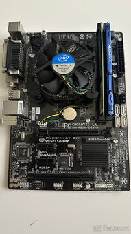 Základní deska Gigabyte GA-B85M-D3V-A + i3-4130T + 8GBRAM