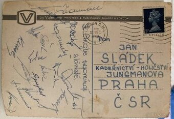 SK Slavia Praha 1968 pohled RARITA