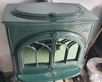 Litinová kamna Jotul F 600 CB zelený smalt